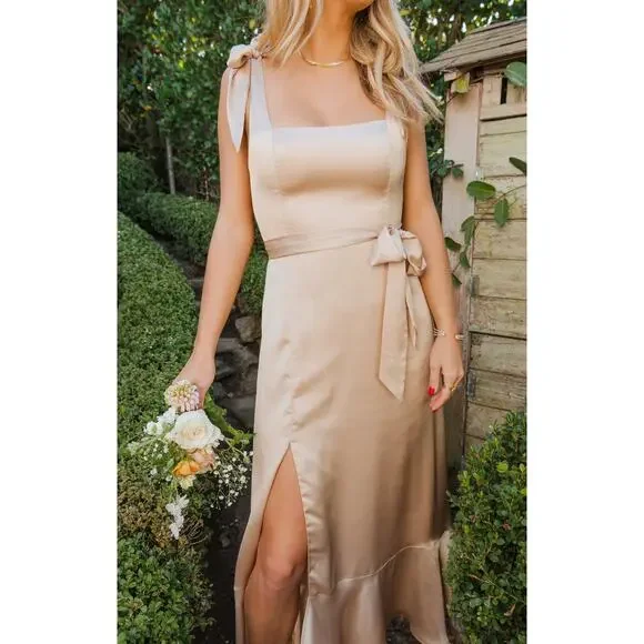 Show Me Your Mumu Claire Midi Dress Champagne Luxe Satin XXL is available  for purchase on au PAY Market - Imported Goods Online Store Co.Ltd. | au  PAY Market - Online Shopping Site